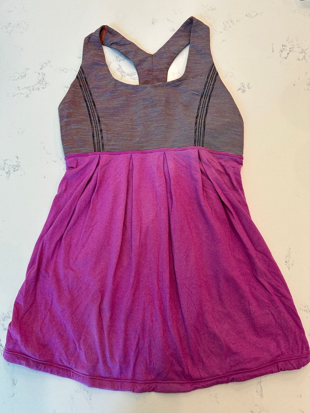 Lululemon Athletica Heathered Ultra Violet Power Dance Tank women’s size 6